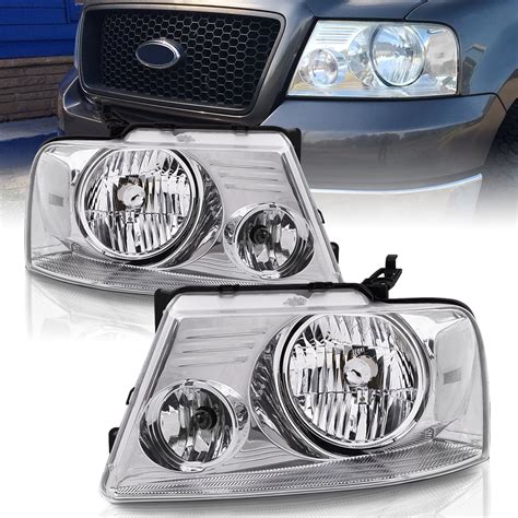 Ajp Distributors Chrome Housing Clear Lens Reflector Headlights Driving