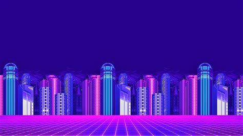 1920x1080 City Pixel Art Artistic Neon Building Colorful Wallpaper