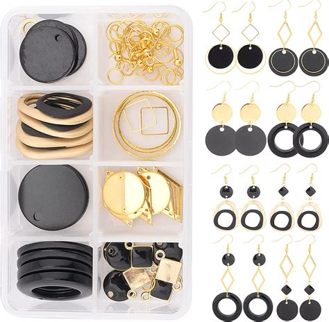 Amazon SUNNYCLUE 1 Box DIY 8 Pairs Geometric Earring Making Kit