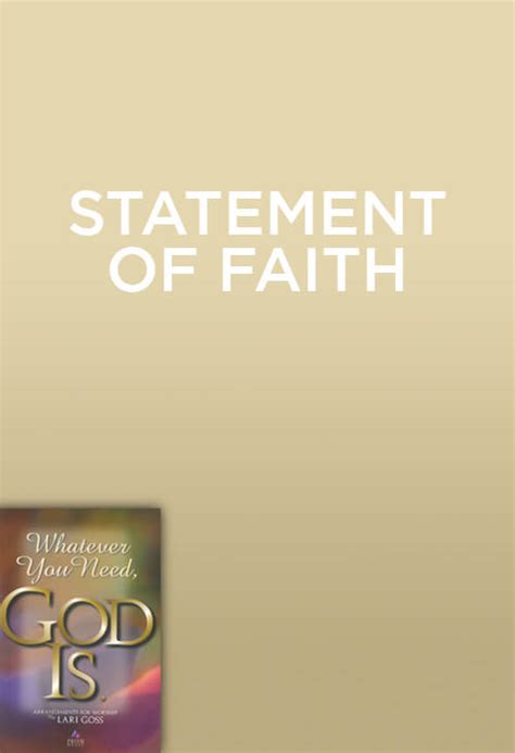 Prism Music Statement Of Faith