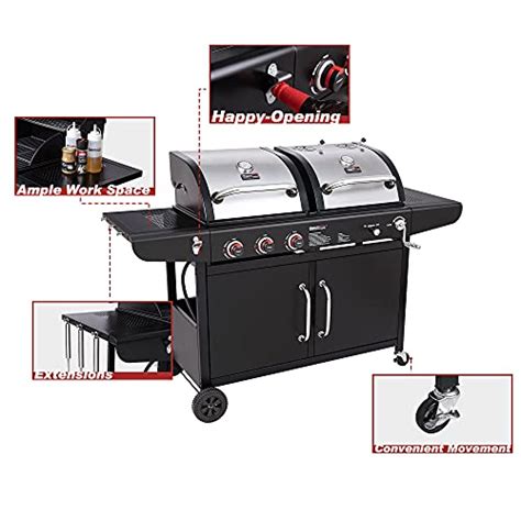 Royal Gourmet Zh3002c Dual Fuel 3 Burner Gas And Charcoal Grill Combo Atgrills