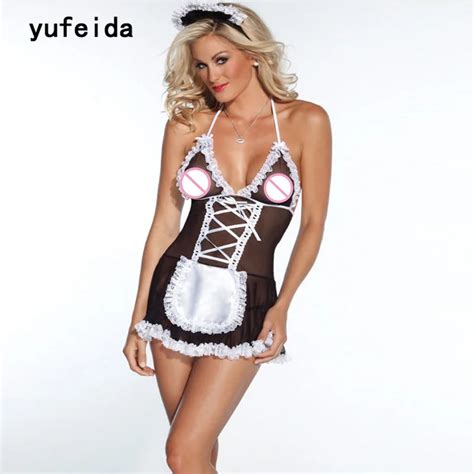 Yufeida Lingerie Sexy Hot Erotic Toys Babydoll Things For Dolls Cosplay Sheer Naughty Muslin