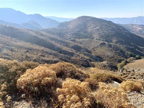 Crete landscape stock image. Image of foliage, mountains - 162349221