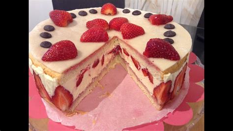 Tort Fraisier Tort Cu C P Uni Crem De Vanilie Si Mar Ipan