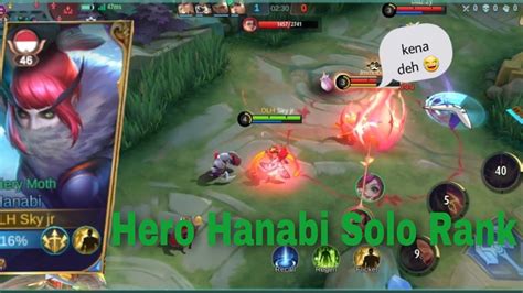 Hero Hanabi Solo Rank Mobile Legends Bang Bang Hanabi YouTube