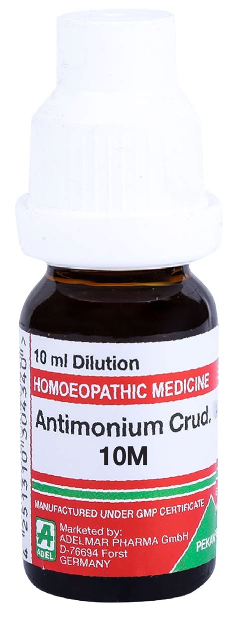 ADEL Antimonium Crud Dilution 10 Ml Buy Indian Products Online