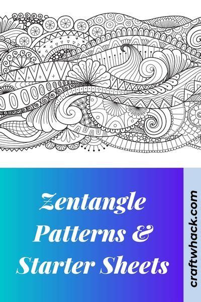 Inspired By Zentangle Patterns And Starter Pages Of 2022 Zentangle