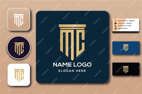 Premium Vector | Mc monogram logo