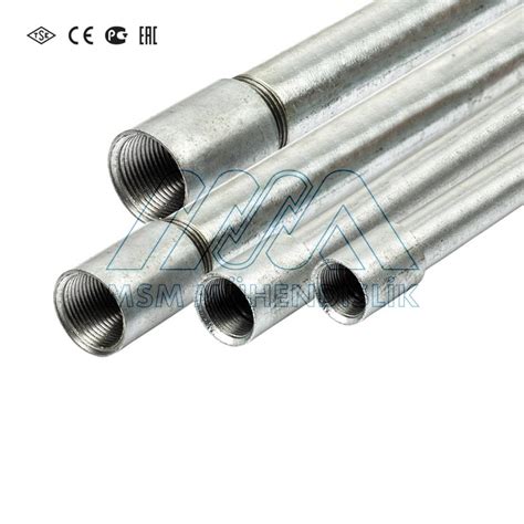 Galvanized Threaded Conduits With A Coupling Middle Seriesemt Conduit