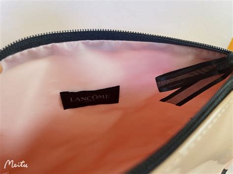 New Lancome Cosmetic Makeup Train Bag Case Pouch Ribbon Patent Leather Ebay