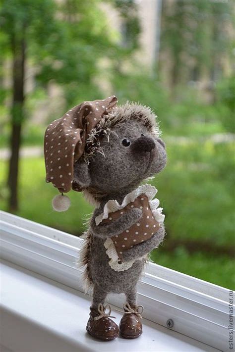 Ежик для Анастасии | Felt toys, Felt dolls, Handmade toys