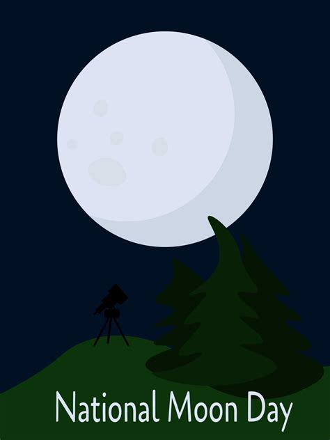 National Moon Day Idea For Poster Banner Flyer Or Card 13447225