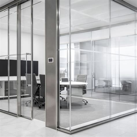 Tabique Fijo Rp Unifor Modular Acristalado De Aluminio