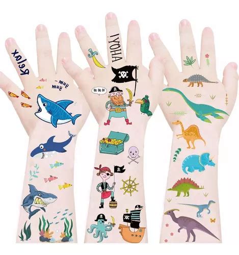 Tatuajes Temporales De Dinosaurio Para Ni Os D Fr Tp Cuotas Sin