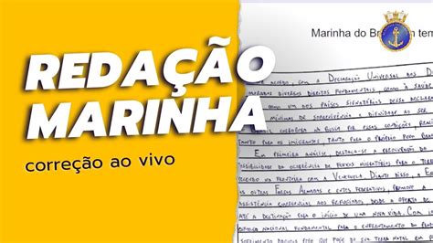 Reda O Marinha Do Brasil Corre O Ao Vivo Youtube