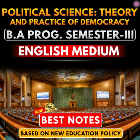 B A Program Semester 3rd Political Science Theory And Practice Of Democracy Best Notes In