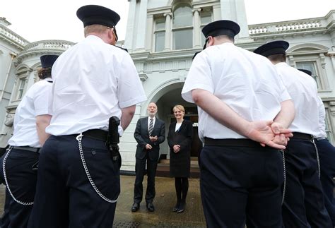 Justice Minister David Ford With New Northern Ireland Prison Service