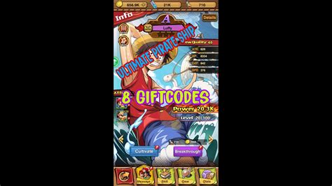 Ultimate Pirate Ship 8 Giftcodes Gameplay One Piece Idle RPG