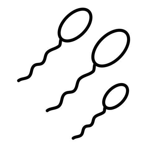 Sperm Line Icon 14670642 Vector Art At Vecteezy