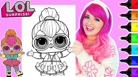 Coloring L.O.L. Surprise! Dolls Neon Q.T. Coloring Page | Ohuhu Art ...