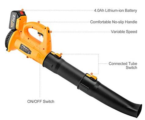 Salem Master Cordless Leaf Blower Cfm Mph Speed Electric