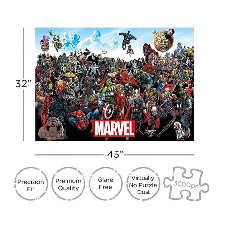 Aquarius Marvel Comics Cast 3 000 Piece Puzzle The Toys Boutique