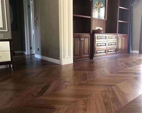 Loacl American Walnt Chevron Flooring Global Timber Products Ltd