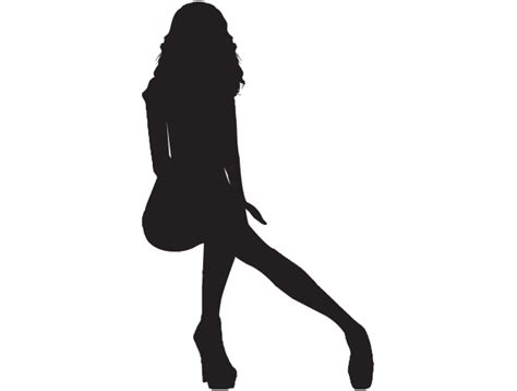 Silhouette Femme Sexy 56 Ref7097 Autocollants Stickers