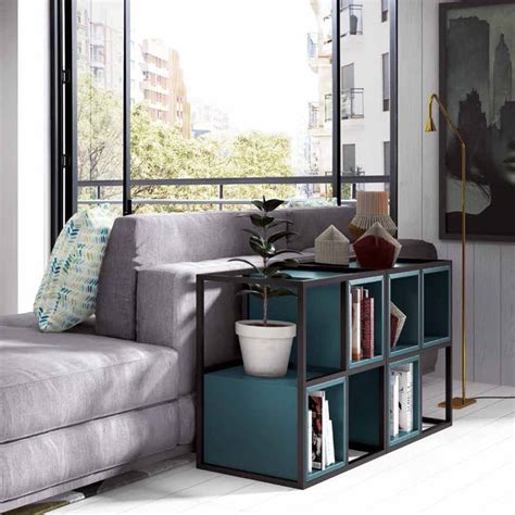ESTANTERÍA METÁLICA Estilo MODERNO con CUBOS en VARIOS ACABADOS