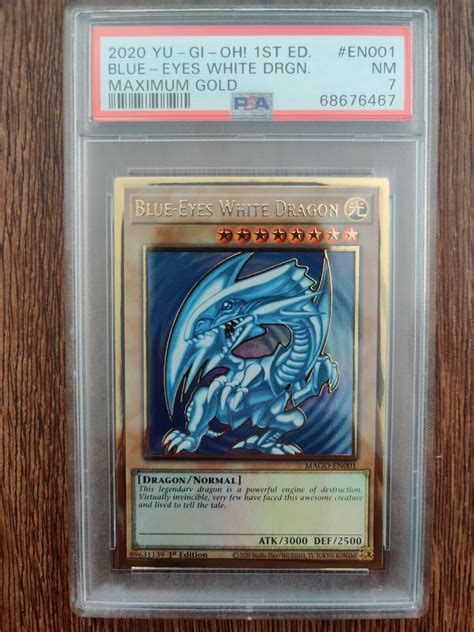 BLUE EYES WHITE DRAGON 2020 Yugioh 1st Maximum Gold MAGO EN001 Card PSA