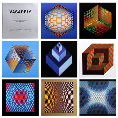 Victor Vasarely Structures Universelles De L Hexagone Mutualart