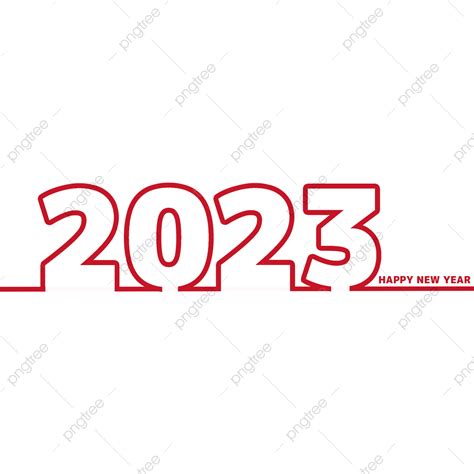 Happy New Year 2023 White Transparent Happy New Year 2023 Creative