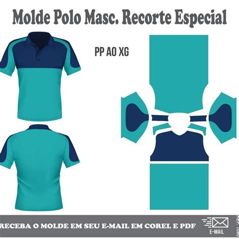 Molde Modelagem Polo Masculino Especial Ref Elo