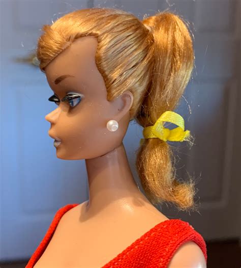 1964 65 Vintage Barbie Blonde Ponytail Swirl With Display Etsy