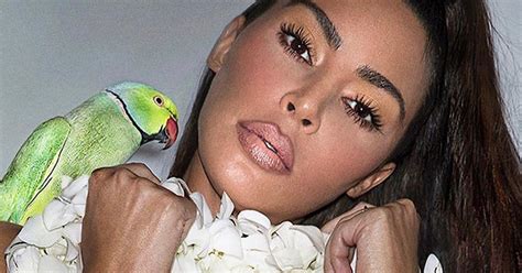 Kim Kardashian Poses Naked With Parrot In Tropical Vibes Lockdown Promotion Irish Mirror Online