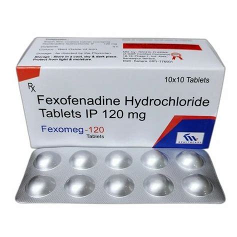 Fexofenadine Tablets Ip Fexofenadine Hydrochloride Tablet At Rs Box