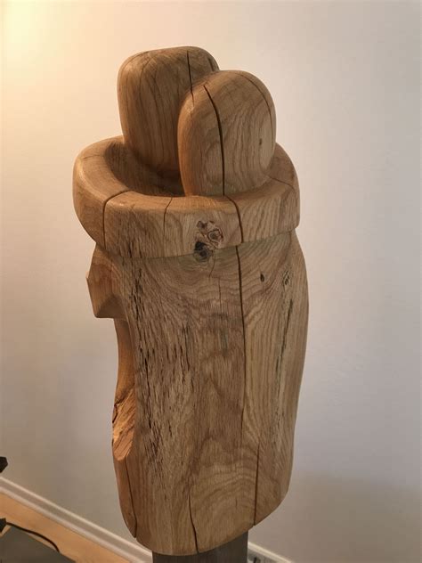 Umarmende Skulptur Aus Eiche Skulptur Holz Holz Skulptur