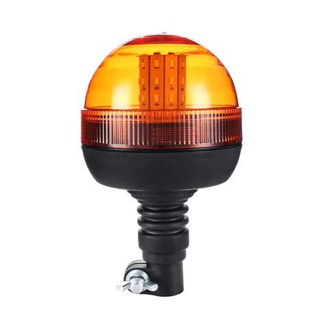 NEW LED Rotating Flashing Amber Beacon Flexible Tractor Warning Light