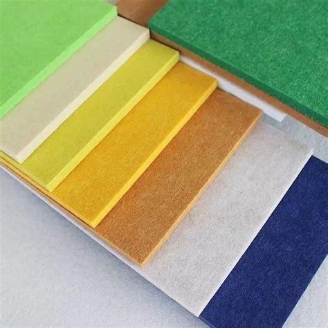 Yellow Polyester Acoustic Wall Panels For Studio Interior Decoration