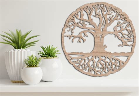 Tree of Life Wood Wall Art Wood Wall Decor Tree View İndoor - Etsy