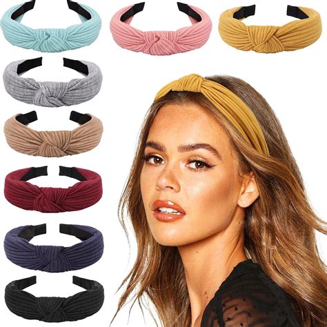 Dreshow 4 Pack Velvet Pearl Headbands For Women Girls Bow