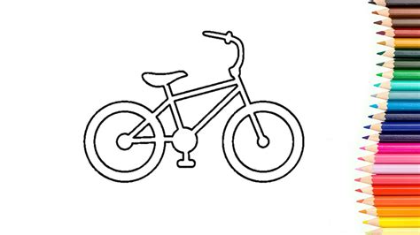 COMO DESENHAR UMA BICICLETA FACIL PARA INICIANTES YouTube