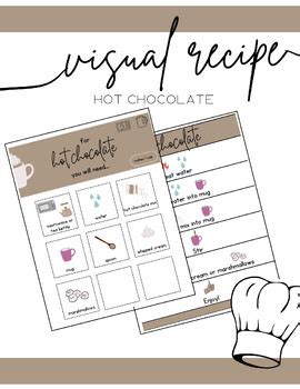 Visual Recipe Hot Chocolate By Heidi Filatov TPT