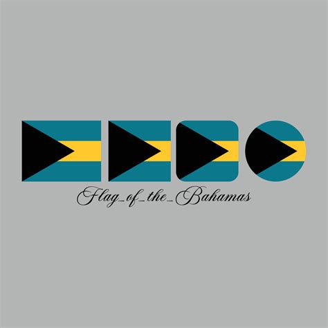 flag of bahamas nation design artwork 21854295 Vector Art at Vecteezy