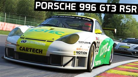 Porsche 996 GT3 RSR N GT GTN Pack Race Sim Studio Assetto Corsa