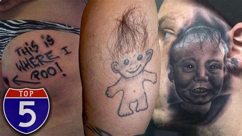 Top 5 Most Painful Places To Get Tattoos Youtube