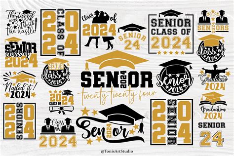 Graduation Svg Bundle Senior Graphic By Tonisartstudio