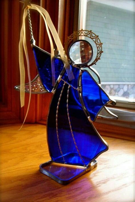 Pin By Serpil Serdar On Turkuaz Stained Glass Angel Stained Glass