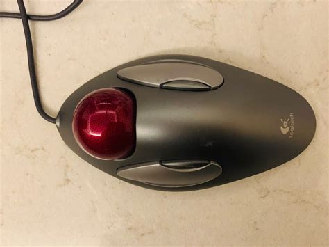 Logitech trackball mouse, Computers & Tech, Parts & Accessories, Mouse & Mousepads on Carousell