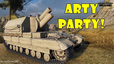 World Of Tanks Funny Moments Arty Party Youtube